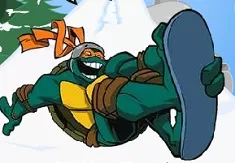 Teenage Mutant Ninja Turtle Games, Turtles Snow Boarding, Games-kids.com