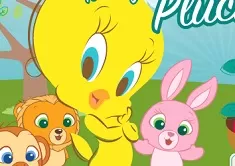 Looney Tunes Games, Tweety Pluck a Worm, Games-kids.com