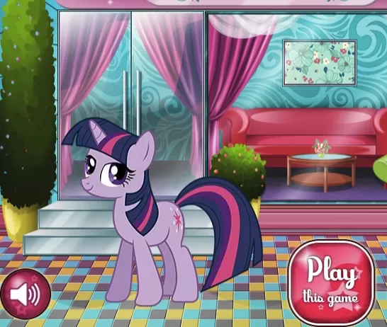 Twilight Sparkle Bedroom Decoration - My Little Pony Games