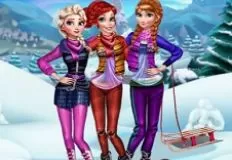 Girl Games, Twins Winter Fun, Games-kids.com