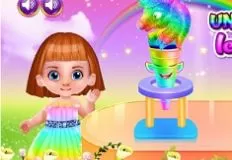 Cooking Games, Unicorn Rainbow Ice Cream Cone Cooking, Games-kids.com