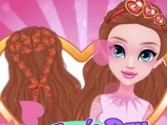 Hairstyle games, Valentine Day Hearty Hairstyles, Games-kids.com