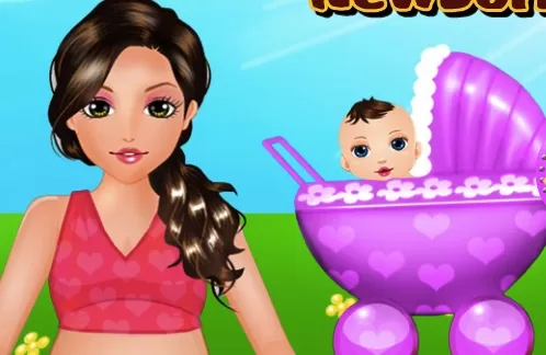 Baby Games, Vanessa Newborn Baby, Games-kids.com