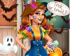 Beauty and The Beast Games, Victoria Halloween Scarecrow Costume, Games-kids.com