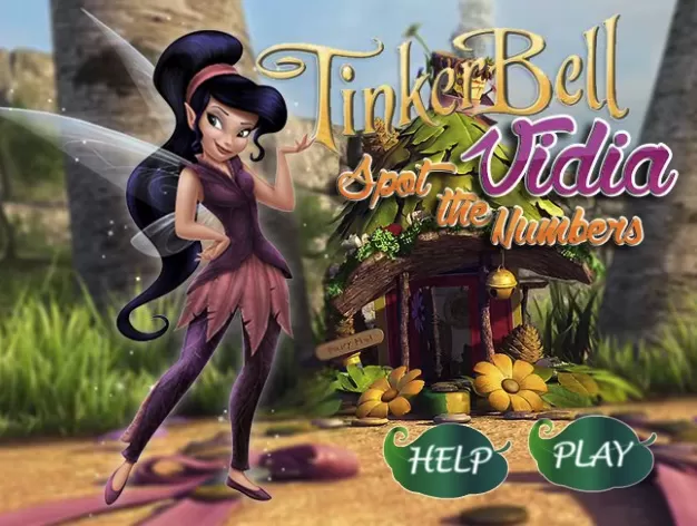 Tinkerbell Games, Vidia Hidden Numbers, Games-kids.com