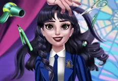 Hairstyle games, Wendys Gothic Hairstyle Challenge, Games-kids.com