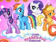 My Little Pony Games, Which My Little Pony Character Are You, Games-kids.com