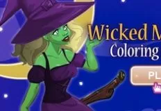 Witch Games, Wicked Midnight Coloring Dress Up, Games-kids.com