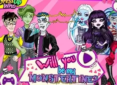 Monster High Games, Will You Be My Monstertine, Games-kids.com