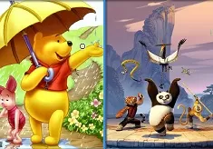 Winnie the Pooh Games, Winnie and Panda Similarities, Games-kids.com