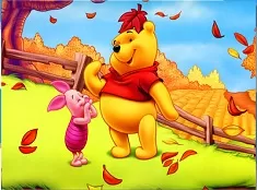 Winnie the Pooh Games, Winnie and Piglet Autumn Puzzle, Games-kids.com