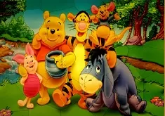 Winnie the Pooh Games, Winnie Puzzle Mania, Games-kids.com