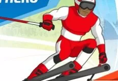 Adventure Games, Winter Sports Slalom Hero, Games-kids.com