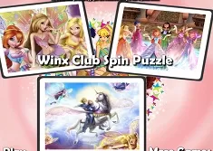 Winx Games, Winx Club Spin Puzzle, Games-kids.com