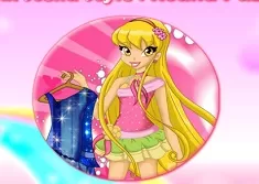 Winx Games, Winx Stella Style Round Puzzle, Games-kids.com