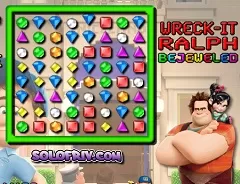 Wreck It Ralph Games, Wreck it Ralph Bejeweled, Games-kids.com