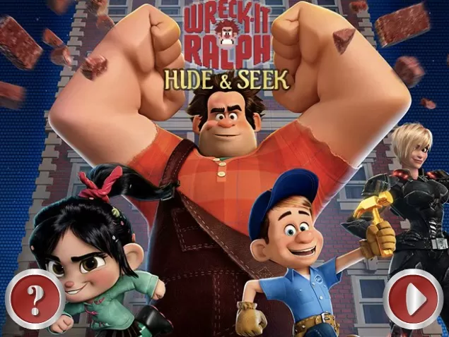 Wreck It Ralph Games, Wreck it Ralph Hide and Seek , Games-kids.com