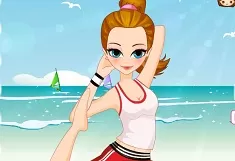 Girl Games, Yoga On the Beach, Games-kids.com