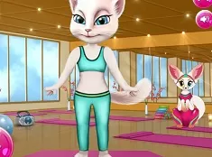 Talking Friends Games, Yoga with Talking Angela, Games-kids.com