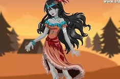 Once Upon a Zombie Games, Zombie Princess Pocahontas, Games-kids.com