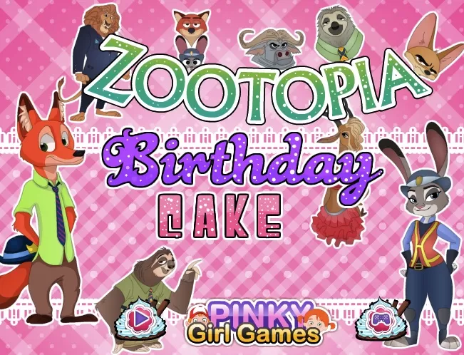 Zootopia Games, Zootopia Anniversary Cake, Games-kids.com