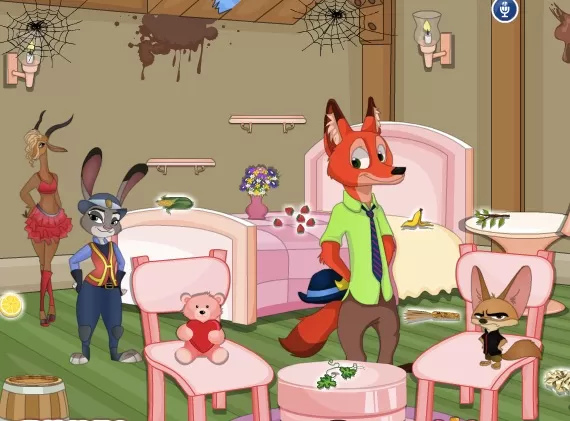 Zootopia Games, Zootopia House Cleaning, Games-kids.com